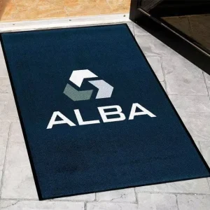Anti-Slip Nylon Washable Loop Pile Carpet Door Rug and Logo Entrance Mat for Outdoor Use