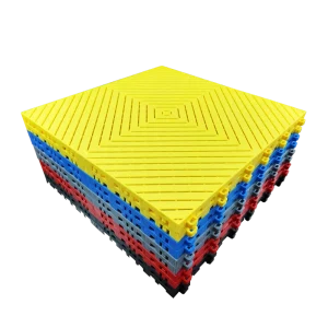 Anti Slip PP Garage Flooring Mats Interlocking Design for Car Detailing and Repair Workshop