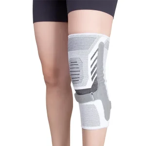 Anti-Slip Patella Protection Knee Sleeves with Silicone Gel Pads, 3D Knitted Compression for Weightlifting