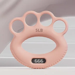 Anti-Slip Round Silicone Hand Grip Strengthener Gym Gripper Ring Stress Relief Grip Ball