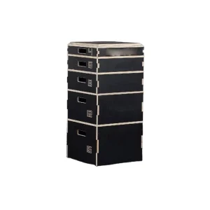 Anti-Slip Stackable Wooden Plyo Box for Jump Training and Step-Ups