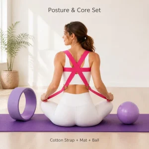 Anti-Slip Tension Yoga Strap with D-Ring Buckle