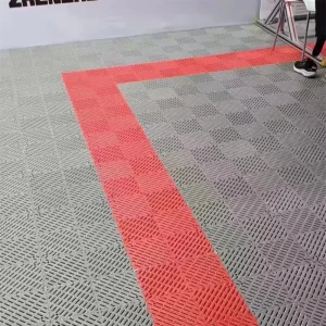Anti-Slip Waterproof PP 20mm Thick Wear-Resistant Click-Lock Interlocking Removable Outdoor Garage Floor Tiles