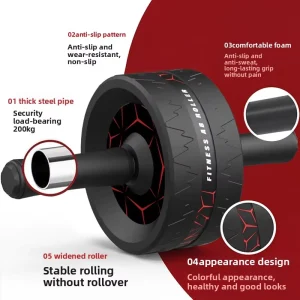 Anti-Slip Wide-Wheel Abdominal Exercise Wheel for Home Fitness