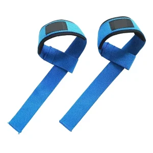 Anti-Static Silicone Padded Weight Lifting Wrist Straps Gym Training Lifting Support Straps