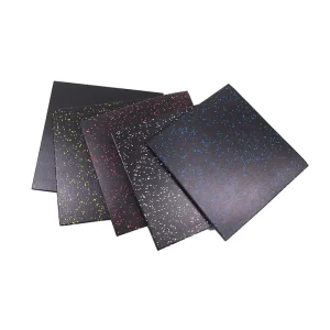 Anti-slip Soundproof EPDM Rubber Gym Flooring 1m Interlocking Sports Mat for Home Gym Heavy-Duty Dumbbell Flooring