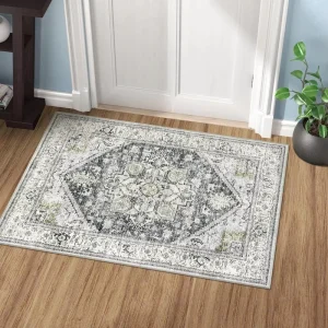 Antiskid Easy Clean Water Absorbent Polyester Indoor Mat Faux Wool Entryway Carpet Custom Welcome Mats for Front Door