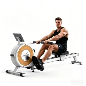 App-Compatible Indoor Magnetic Rower 32-Level 350LB Capacity LCD Monitor