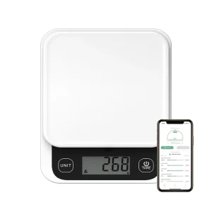 App-Enabled Smart Digital Kitchen Scale for Baking, Fitness and Diet Weight Measurement