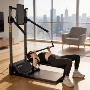 Aptus Gym Master Dynamic Resistance Trainer Digital Dynamic Weight Training Foldable Portable for Full Body Fitness Master