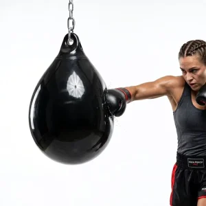 Aqua Boxing Training Bag, 18-Inch PVC Water-Filled Tear-Drop Punching Ball for MMA, Muay Thai & Kickboxing