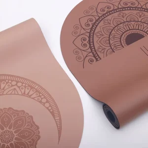 Arch-Shaped Pill-Shape PU Rubber Yoga Mat, Non-Slip