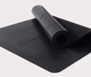 Arched PU Leather and Natural Rubber Non-Slip Yoga Mat