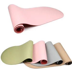 Arched TPE Yoga Mat Non-Slip Thick Oval Curve Pilates Fitness Mat