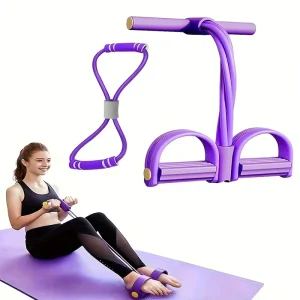 Arm Strength Pull Rope Foot-Pedal Leg Puller Sit-Up Abdominal Exerciser Universal Tensioner Factory Direct