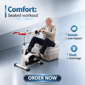 Arm and Leg Dual Exercise Bike for Stroke Rehabilitation and Physical Therapy