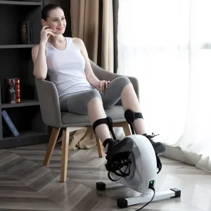 Arm and Leg Electric Pedal Exerciser Rehabilitation Exercise Bike with LCD Display