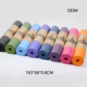 Artisanal 8mm Extra Wide TPE Yoga Mat 183x68cm for Studio Performance and Kinetic Chain Power Training Yoga Mats Yoga Gear Pilates Mat