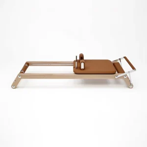 Assembled Solid Wood, Stainless Steel and Leather Pilates Reformer for Commercial Use