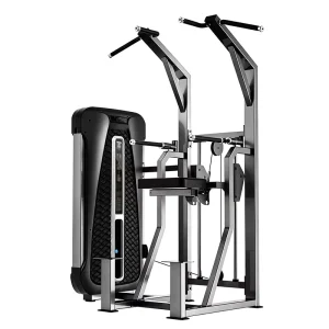 Assisted Steel Parallel Bars and Dip Machine with Horizontal Bar for Gym Strength Training