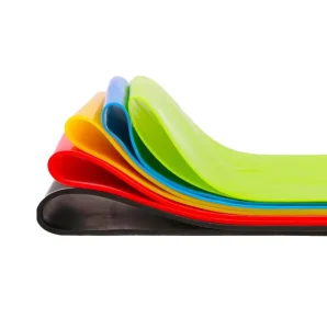 Assorted Color Set of 5, 10, and 12 Inch Rubber Resistance Loop Bands