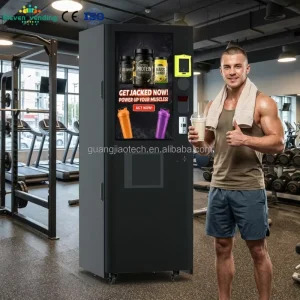 Auto Cleaning Protein Shake Vending Machine 6 Ingredient Canisters 24h Unmanned Smart Protein Powder Vending Machine for Gym