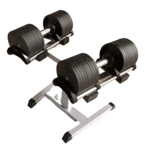 Automatic Adjustable Steel Dumbbell 32kg Set for Gym Strength Training