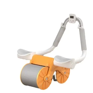 Automatic Rebound Ab Roller with Elbow Support, Knee Mat and Timer