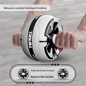 Automatic Rebound Abdominal Wheel with Ergonomic Handle for Home Use