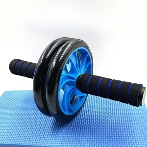 Automatic Rebound Anti-Slip Dual-Wheel Ab Roller with Yoga Mat