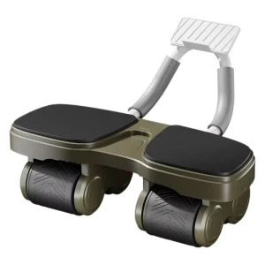 Automatic Rebound Four-Wheel Ab Roller with Smart Counter for Home Gym