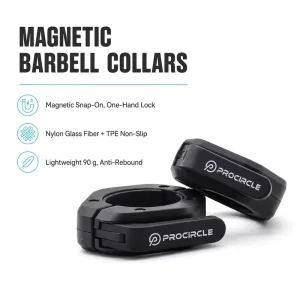 BC001 Magnetic Barbell Collars Nylon Glass Fiber TPE Non-Slip Weight Lifting Barbell Clamps For Gym Training
