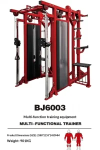 BJ6003 Multi Functional Trainer Commercial Weight Stack Strength Training Machine for Gym Fitness Center Training Room
