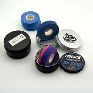 BJJ Finger Tape Tin Box Set Zinc Oxide Breathable Strong Adhesive Removable ISO/CE Certified Custom Logo Cotton