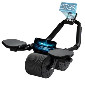 BP-AB479 Automatic Multifunctional Steel ABS Abdominal Wheel Home Gym Knee Pad Timer Elbow Support
