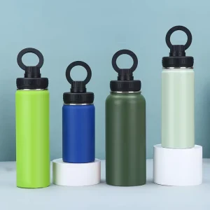 BPA-Free Double-Wall 304 Stainless Steel Vacuum-Insulated Water Bottle with Magnetic Phone Holder