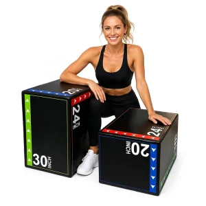BPB-1 Foam 3-in-1 Plyometric Jump Box with Anti-Slip Surface and Adjustable Height