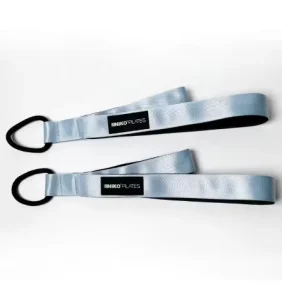 Baby Blue Yoga Strap Stretching Loops Foot Strap Pilates Reformer Strap Nylon Pilates Fitness Exercise Accessory
