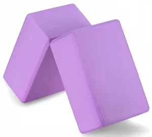 BalanceFrom Set of 2 High Density Yoga Blocks Eco Friendly Custom Pattern Thick Foam Exercise Gym Eva Yoga Block