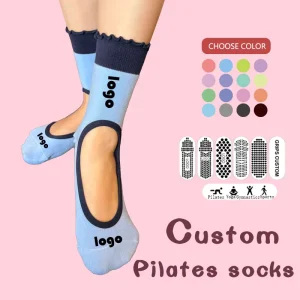 Bamboo Anti-Slip Grip Yoga and Pilates Reformer Socks for Women, Lightweight, Manufacturer