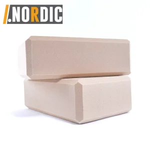 Bamboo Fiber Yoga Blocks High Density EVA Foam for Stretching Balance Pilates Yoga