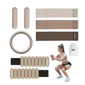 Barbell Bar Beam Silicone Dumbbell Power Ring with Logo Booty Bands Home Gym Fitness Kit Yoga Pilates Accessories