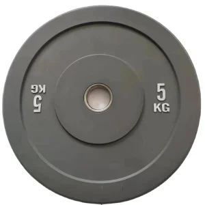 Barbell Weightlifting Bumper Plates with Steel Insert for Strength Training
