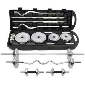 Barbell and Dumbbell Set Adjustable Iron 50kg 55kg