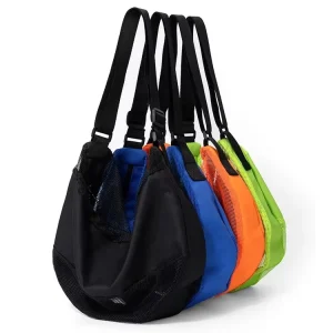 Basketball Storage Bag, Mesh Ball Sack with Crossbody Strap, Lightweight
