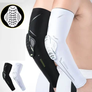 Basketball Volleyball Motorcycle Skateboard Arm Sleeve with Elbow Foam Anti-Collision Pad