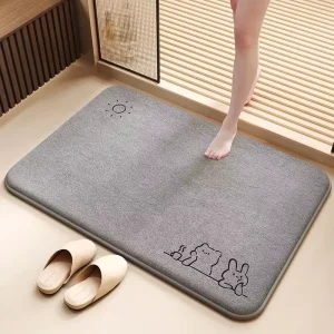 Bathroom Mats OEM Non Slip Microfiber Floor Rugs Super Absorbent Soft Decorative Foot Mat