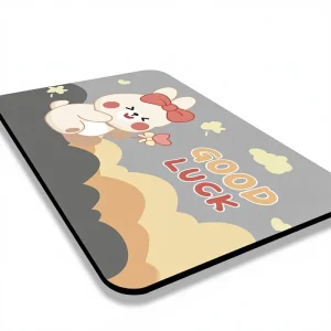 Bathroom Rubber Rectangle Cartoon Non-Slip Water-Absorbent Quick-Drying Floor Mat
