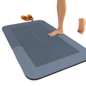 Bathroom Water-Absorbent Diatom Mud Rug Set Door and Kitchen Carpet Quick-Dry Anti-Slip Bath Mat