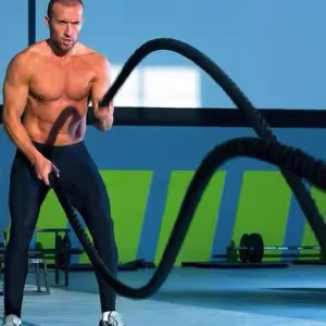 Battle Rope with Anchor for CrossFit Arm and Core Strength Training